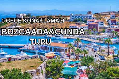 Bozcaada Ayvalık Cunda Turu 1 Gece Konaklama